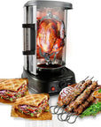 Verticale Rotisserie Oven met 360° Rotatie